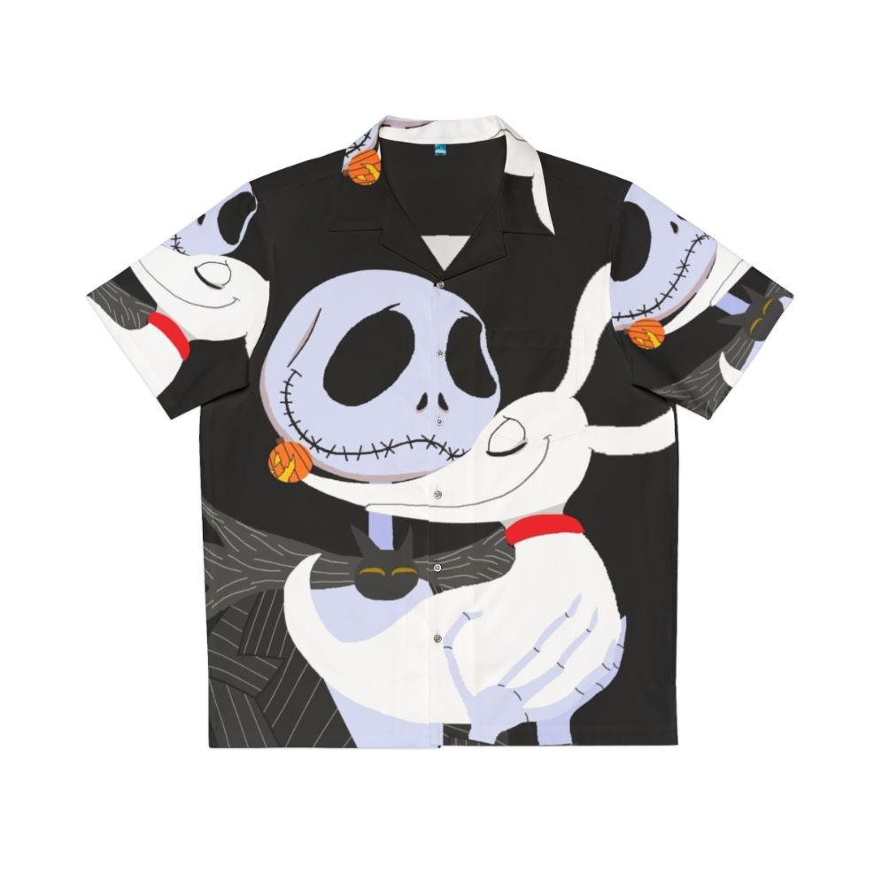 Jack Skellington Hawaiian Shirt with Ghost Dog