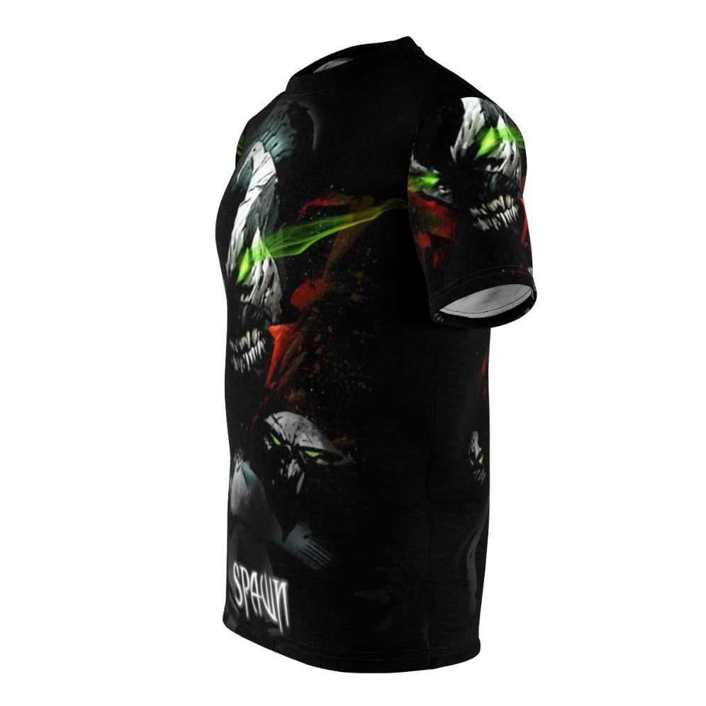 Spawn Rage Lithium Graphic T-Shirt featuring a bold, eye-catching design for comic book and horror enthusiasts - men left