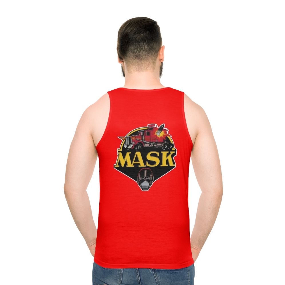 Mobile Armored Strike Kommand Retro Cartoon Unisex Tank Top - men back