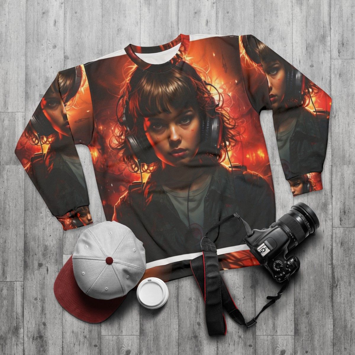 Eleven Stranger Things Sweatshirt - flat lay