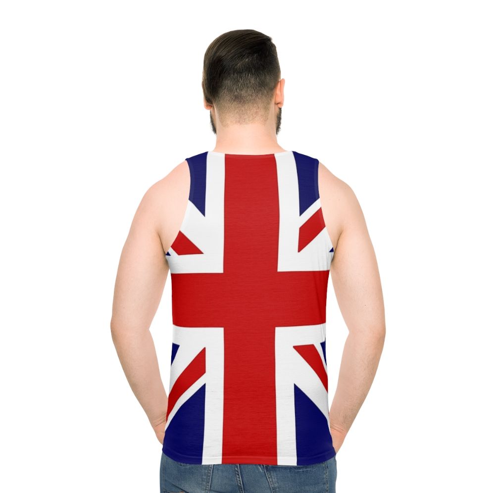 Union Jack punk cosplay unisex tank top - men back