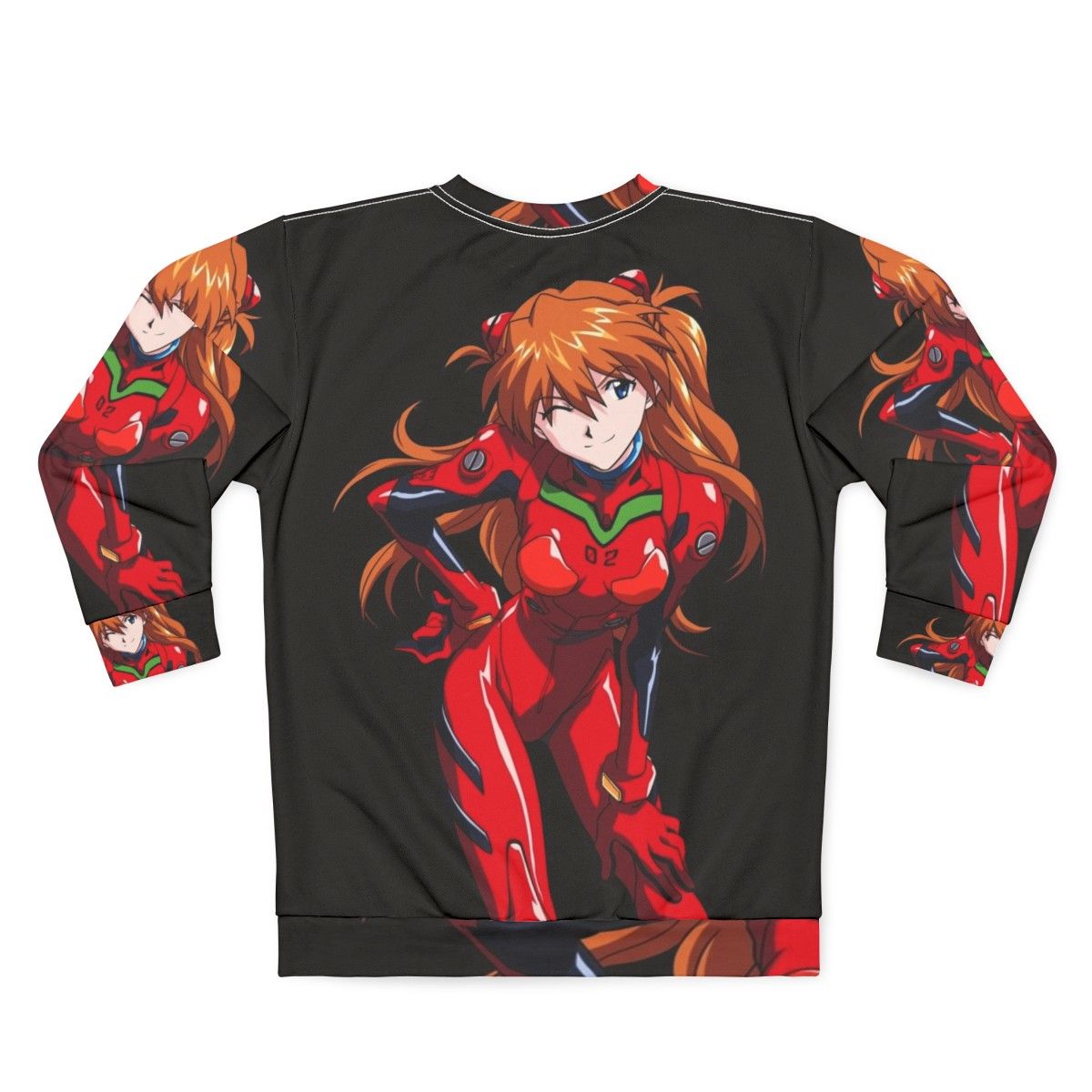 Asuka Sweatshirt 2 - Neon Genesis Evangelion Anime Apparel - Back