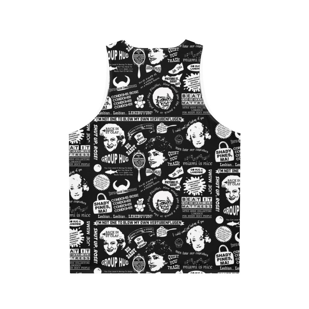 Retro Golden Girls Unisex Tank Top - Back