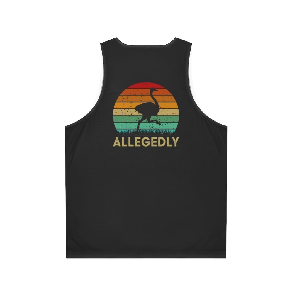 Allegedly Unisex Canadian Flightless Bird Tank Top - Back