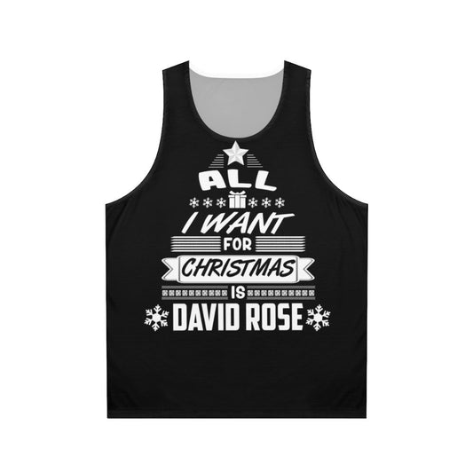 David Rose Schitt's Creek Christmas Unisex Tank Top