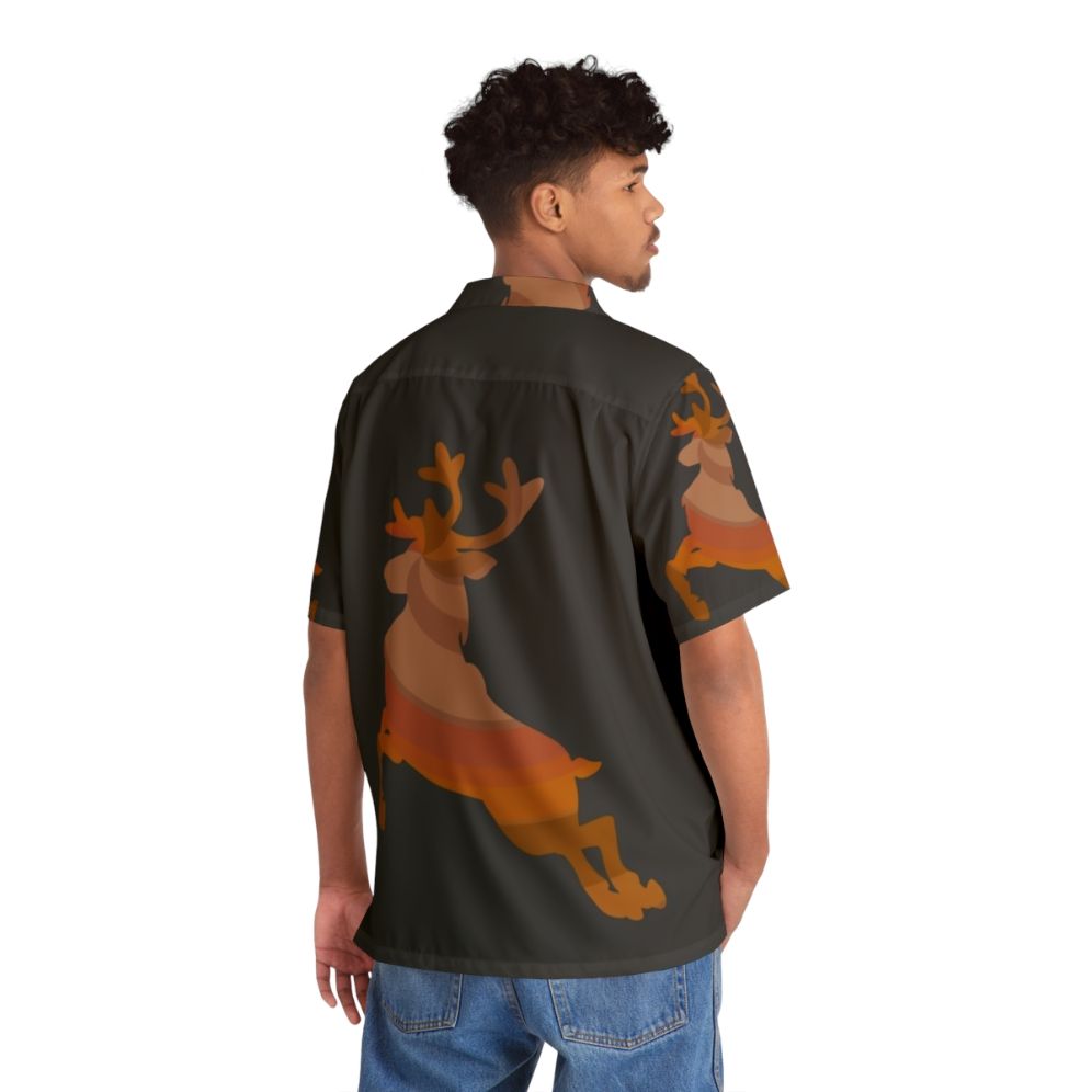 Reindeer Legendary Animals Hawaiian Shirt - People Back