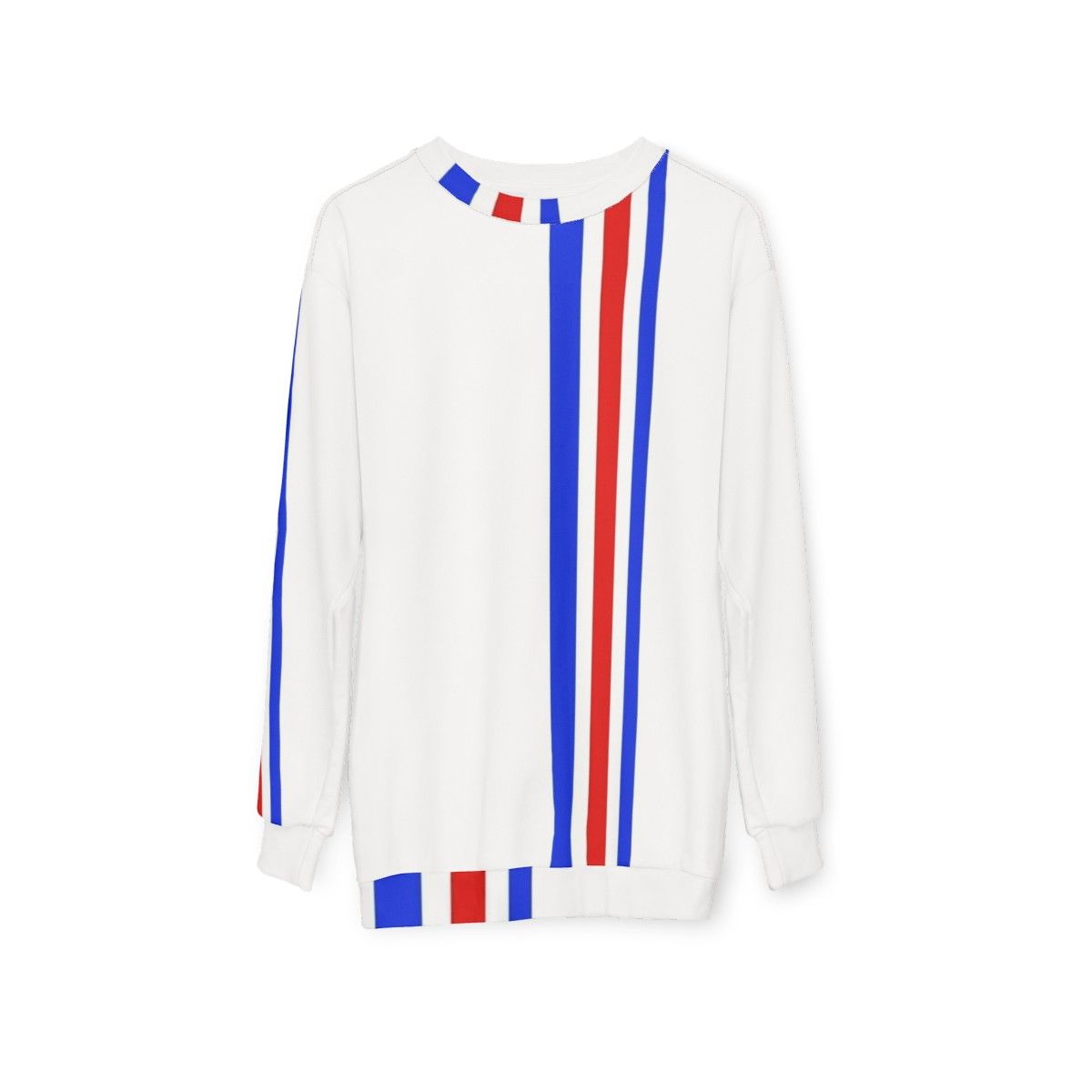 60s mod sweatshirt with graphic pattern - hanging