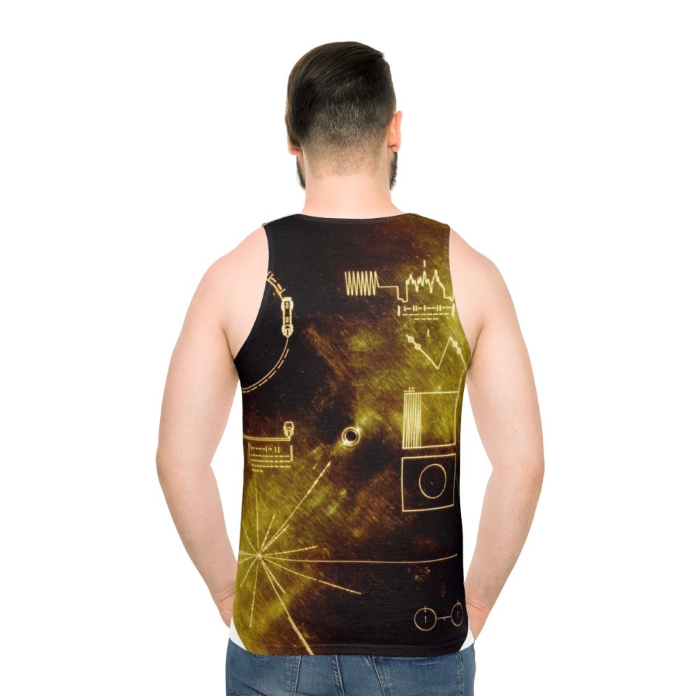 Voyager Golden Record Unisex Tank Top - men back