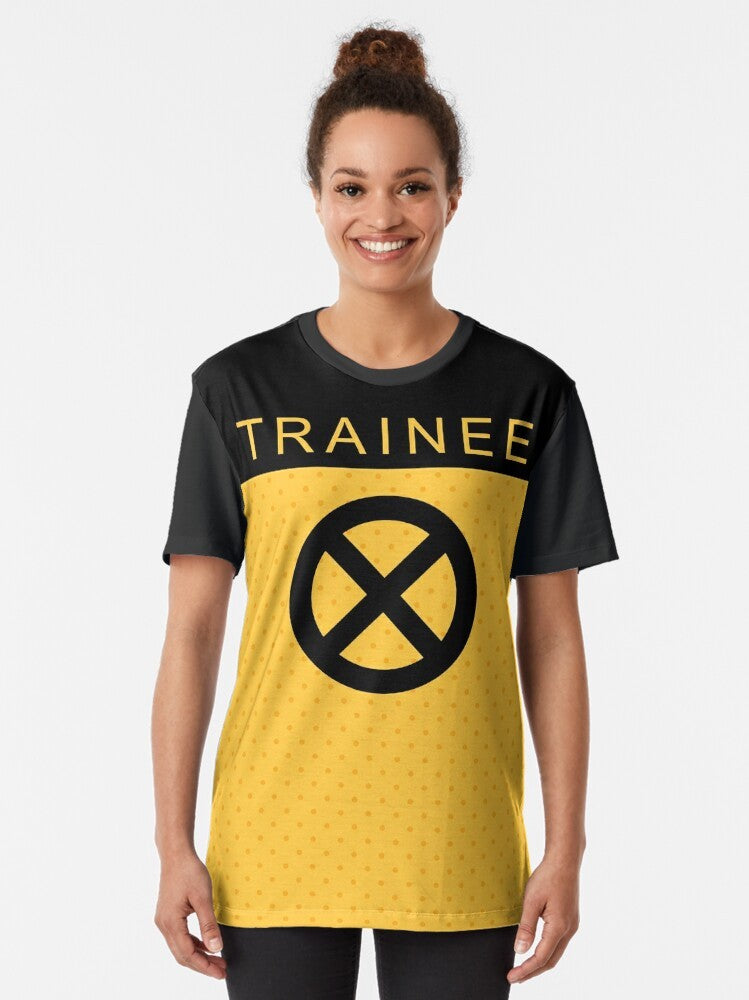 Deadpool Trainee X-Force graphic t-shirt with Deadpool, X-Force, and comic book inspired design. - Women