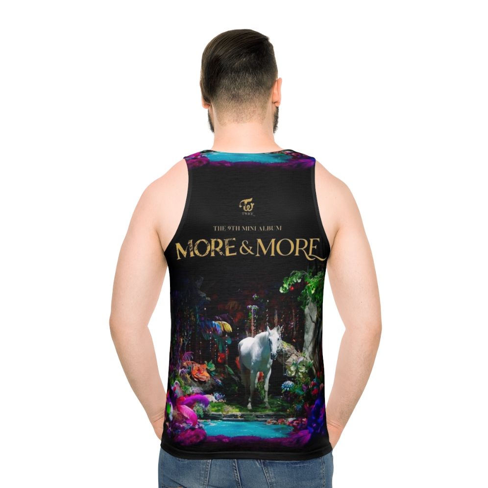 Twice More More Unisex Kpop Tank Top - men back