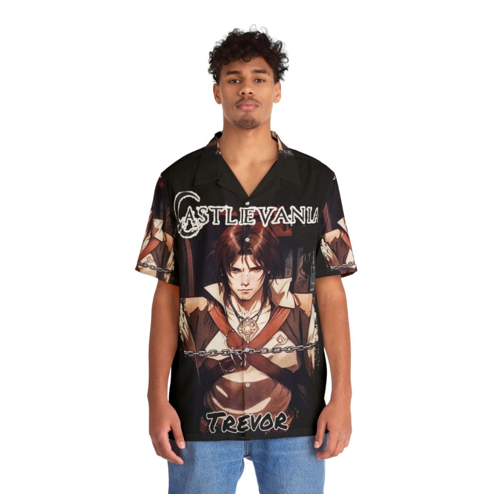 Castlevania Trevor Belmont Vampire Killer Netflix Hawaiian Shirt - People Front