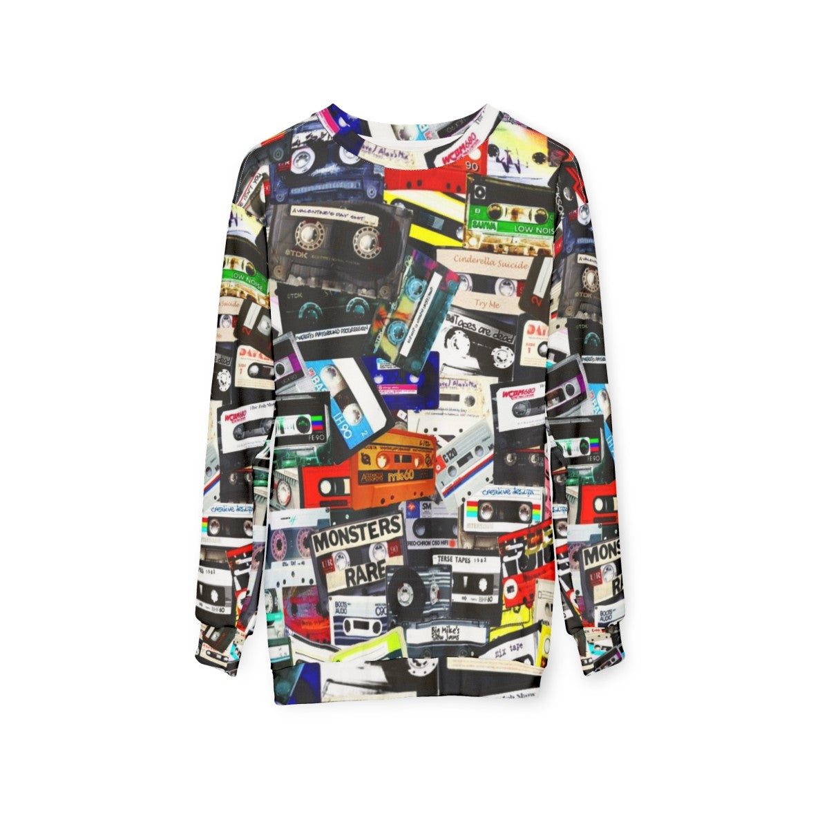 Vintage Cassette Tape Sweatshirt - hanging