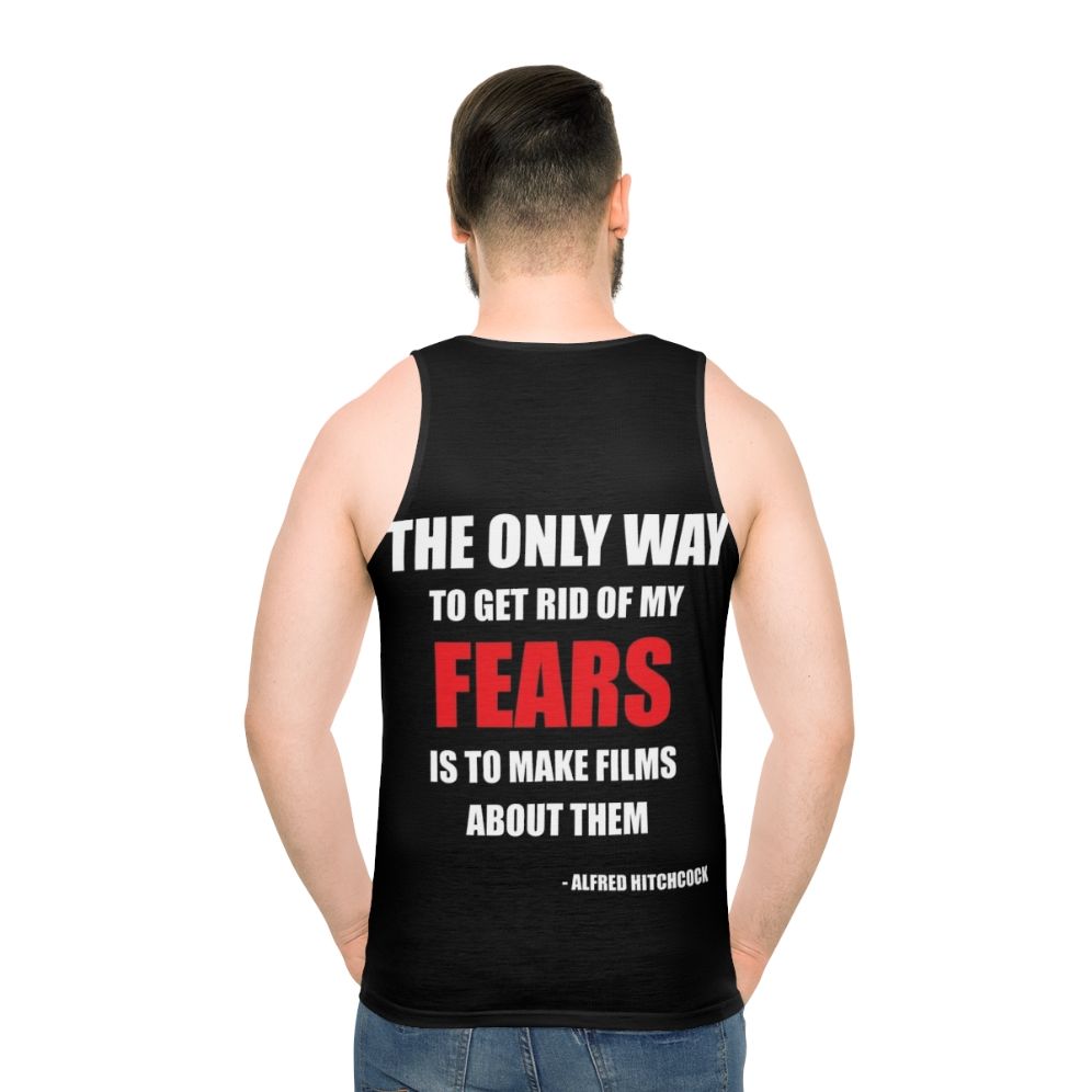 Unisex Alfred Hitchcock Quote Tank Top - men back