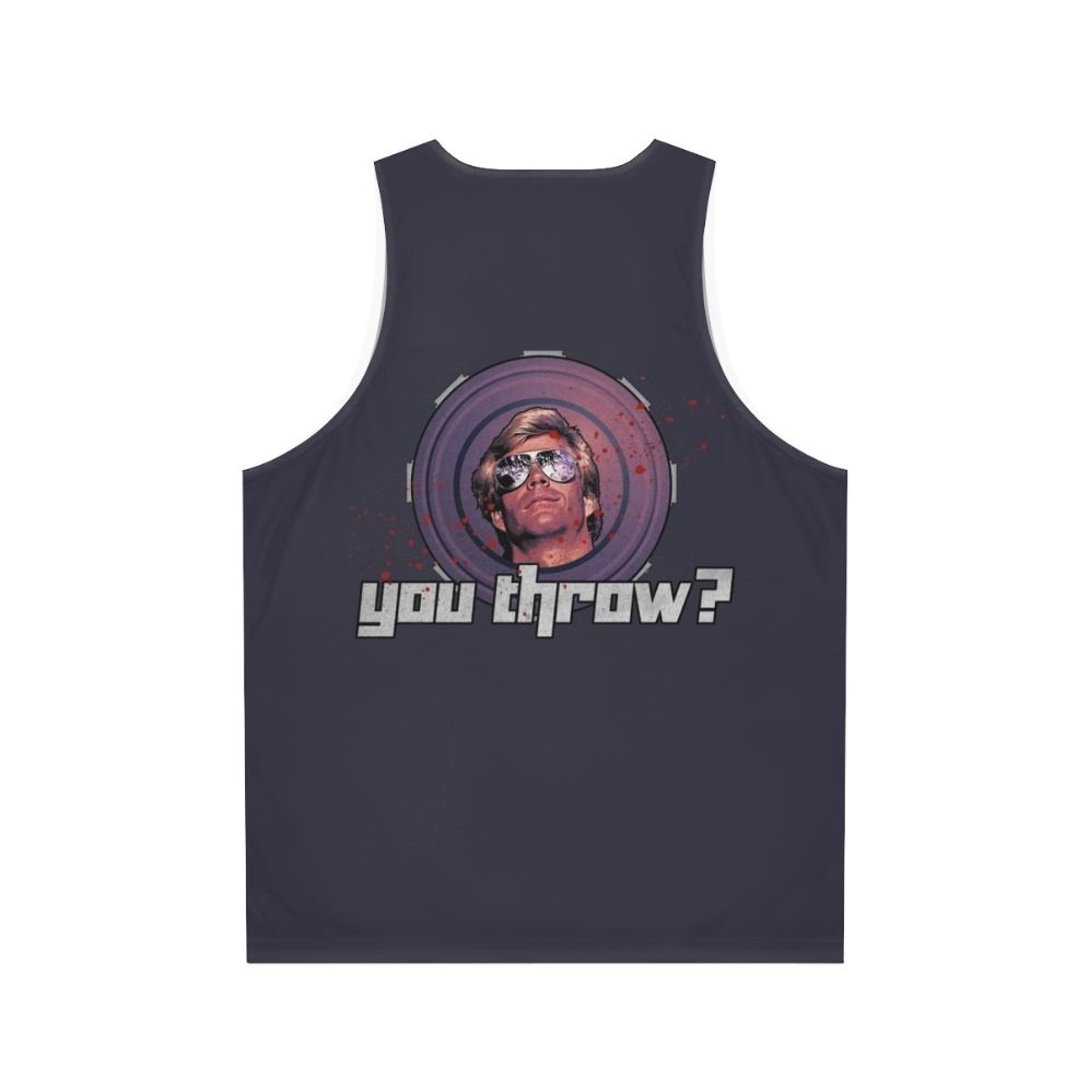 Unisex tank top with throwable design - Back