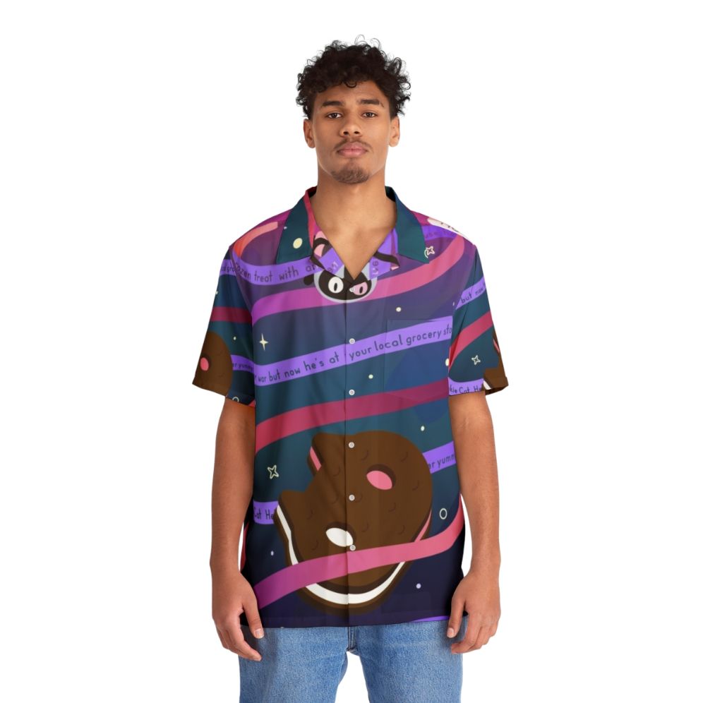 Cosmic Cookie Cat Hawaiian Shirt - People Front