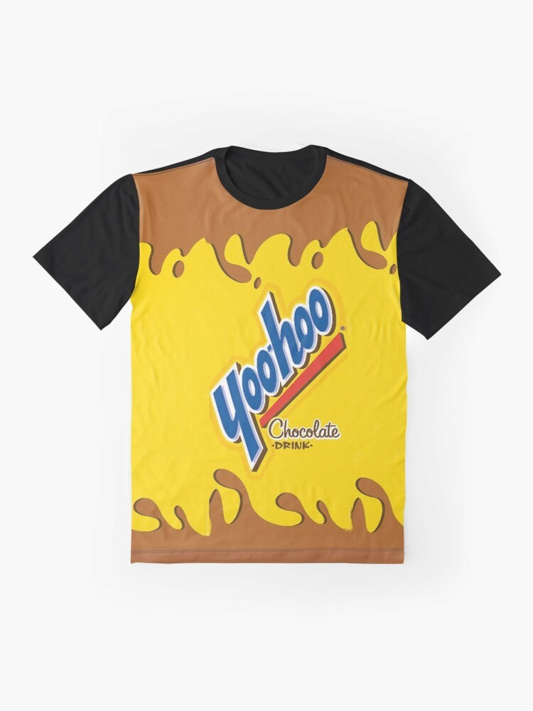 Vintage yoohoo chocolate milk graphic t-shirt for 90s kids - Flat lay