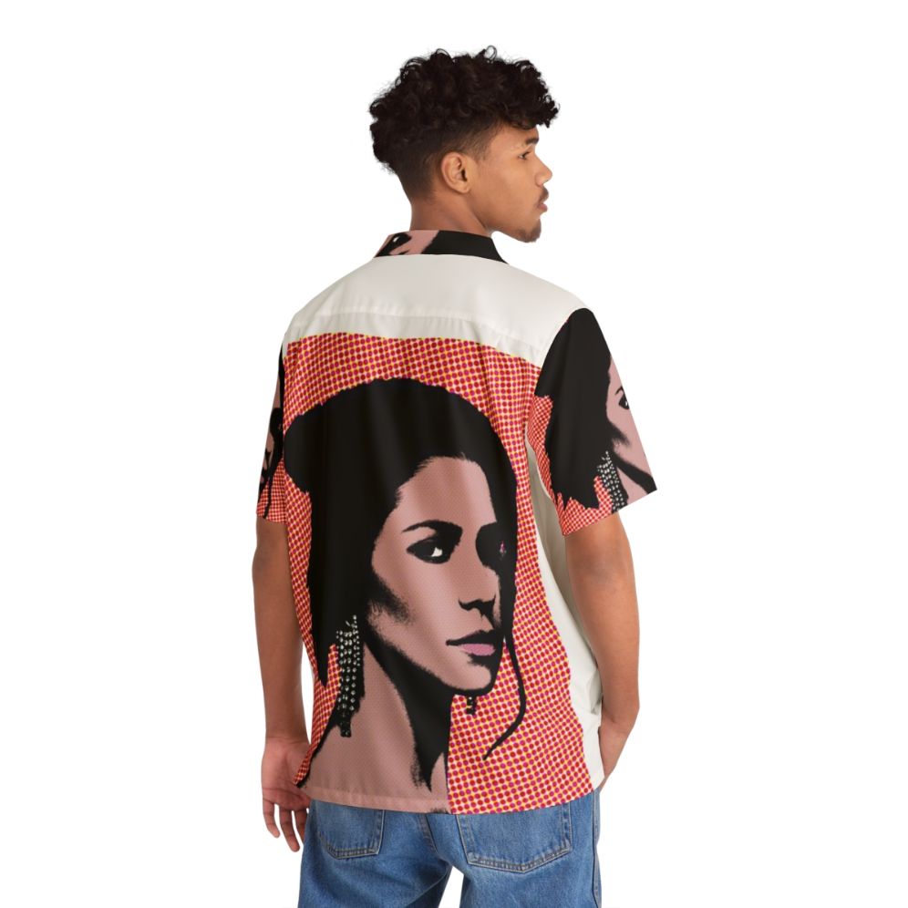 Pop Art Hawaiian Shirt Featuring Marina and the Diamonds Artwork - People Back