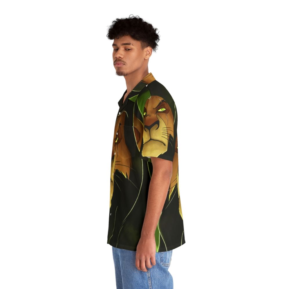 "Be Prepared" Hawaiian Shirt with Lion, Scar, and Villain Imagery - People Left