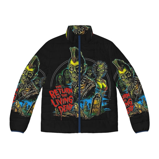 Tarman puffer jacket with horror movie poster art from Return of the Living Dead