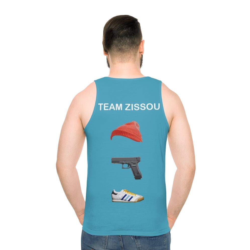 Team Zissou Unisex Tank Top - men back