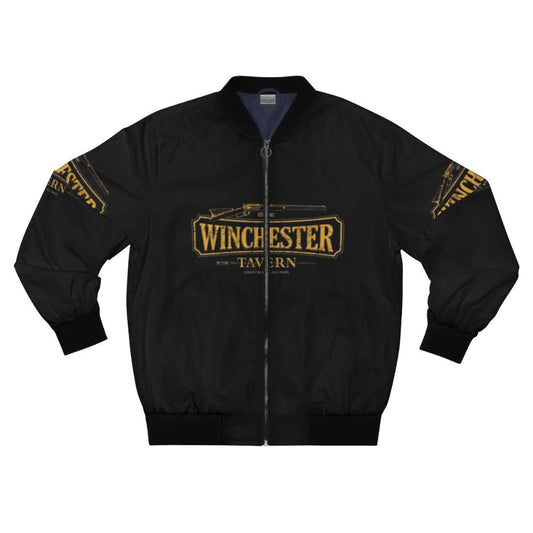 Shaun of the Dead Winchester Tavern Bomber Jacket with iconic movie imagery and branding