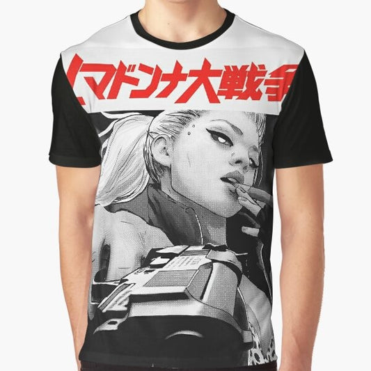 Yakuza Japanese Cyberpunk Vaporwave Urban Style Graphic T-Shirt