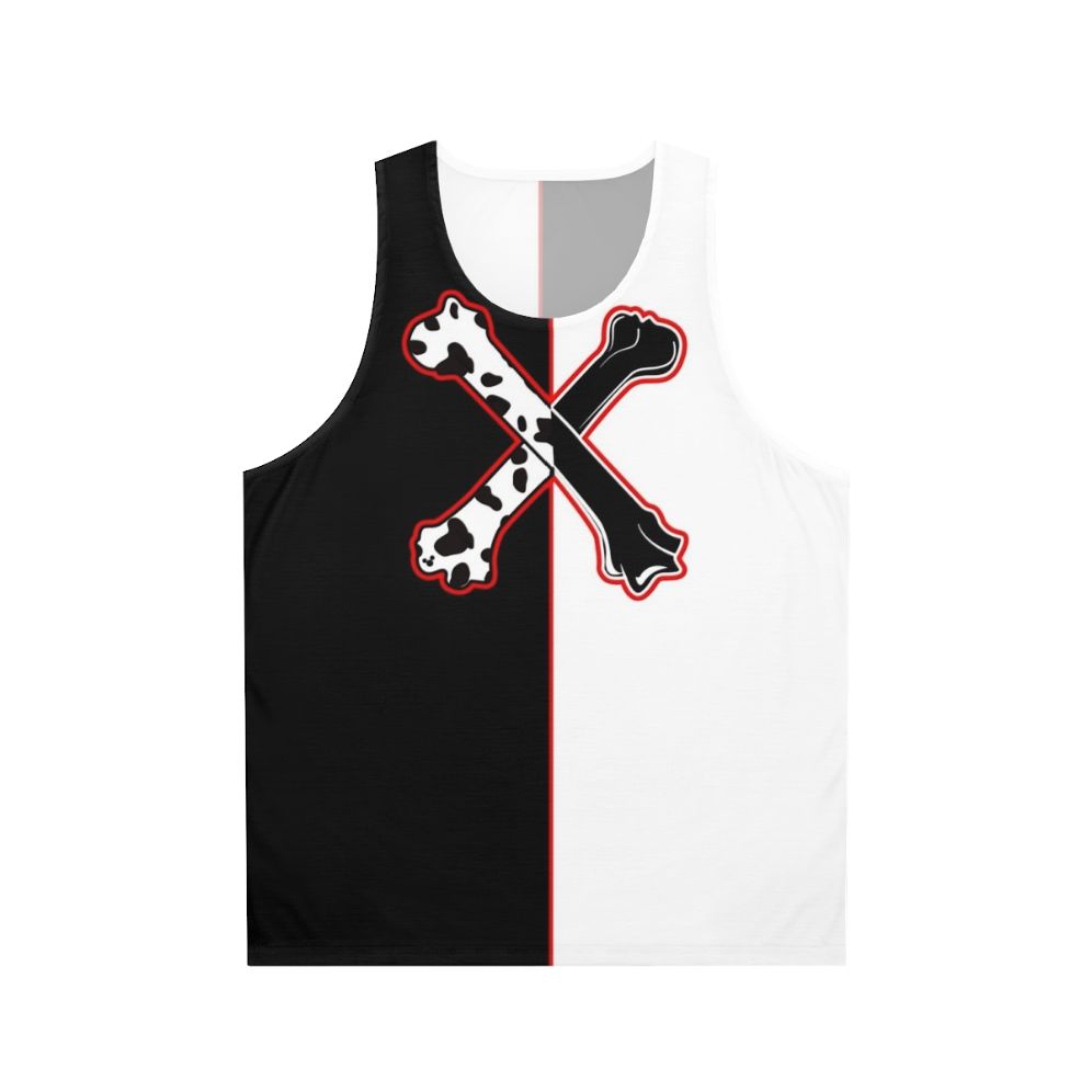 Dalmatian cross bones unisex tank top