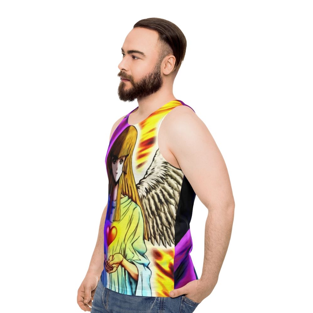 Yugioh Anime Blue Eyes & Dark Magician Unisex Tank Top - men side