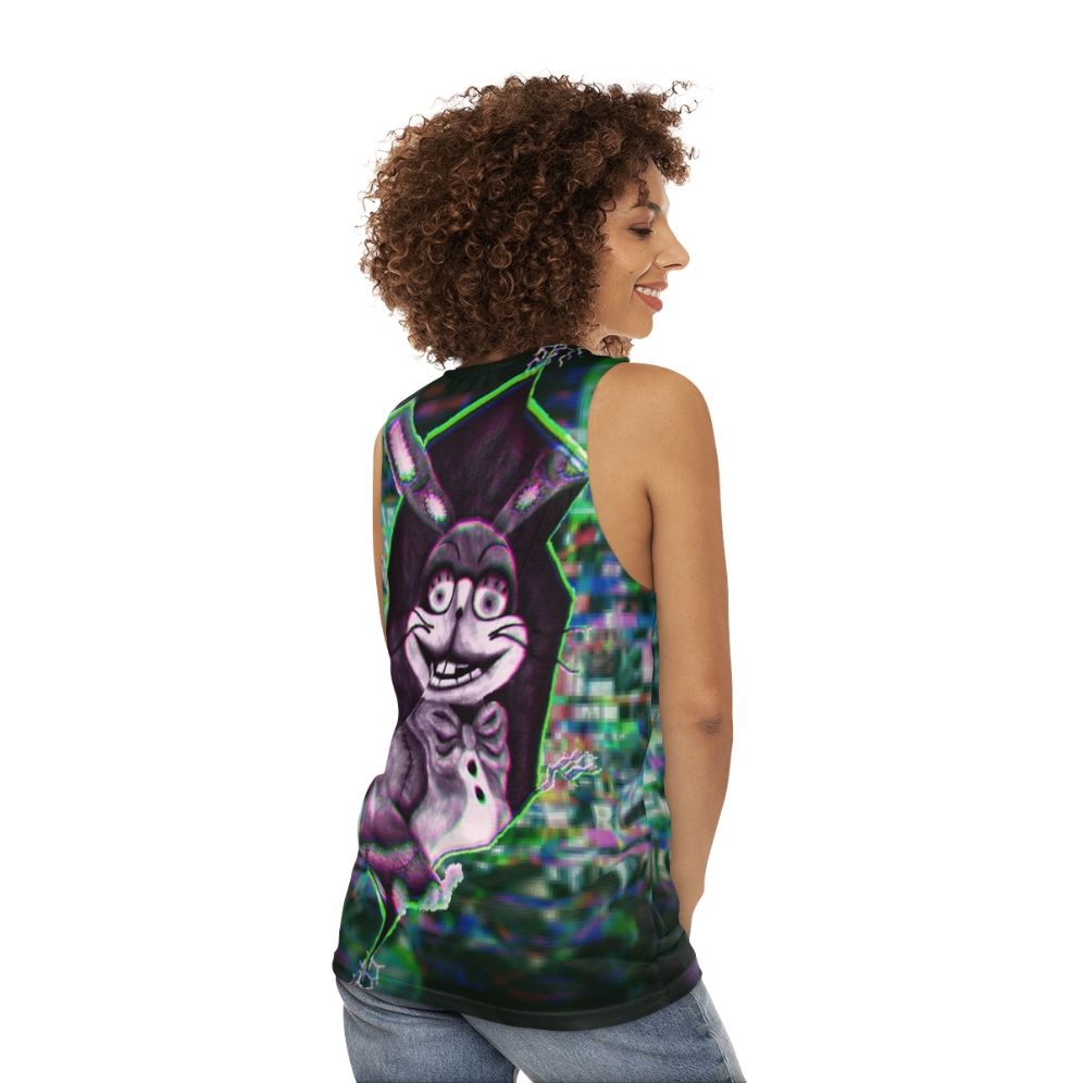 Glitchtrap Unisex Five Nights at Freddy's Tank Top - women back