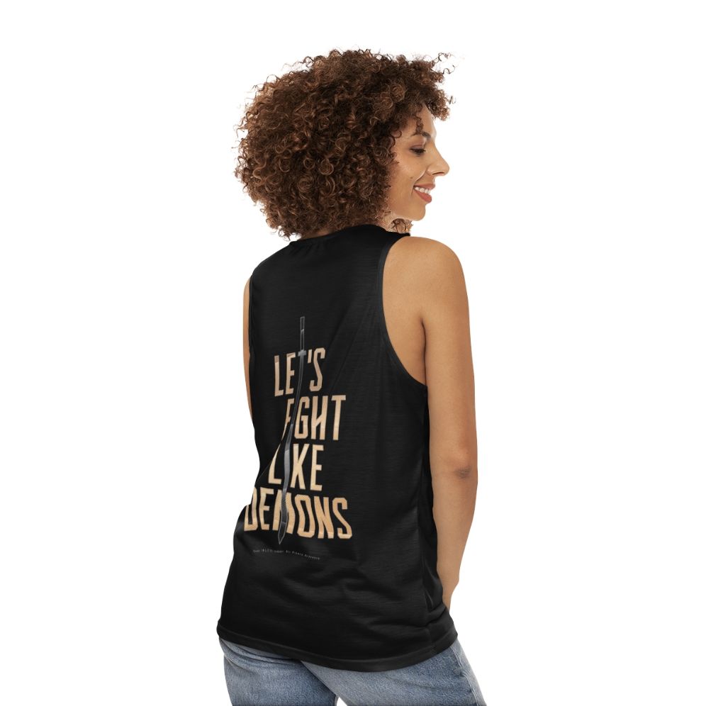 Dune Arrakis Demon Fight Unisex Tank Top - women back