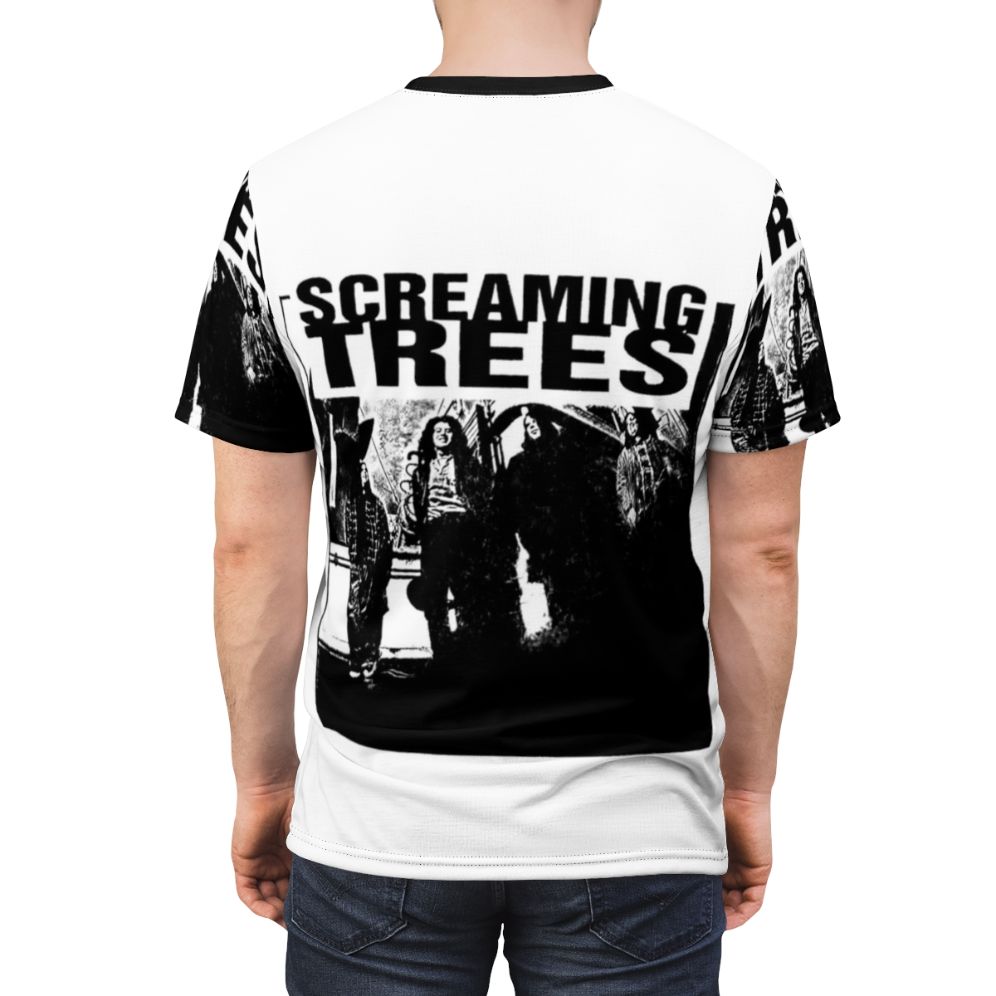 Screaming Trees Grunge Rock Band Poster T-Shirt - men back