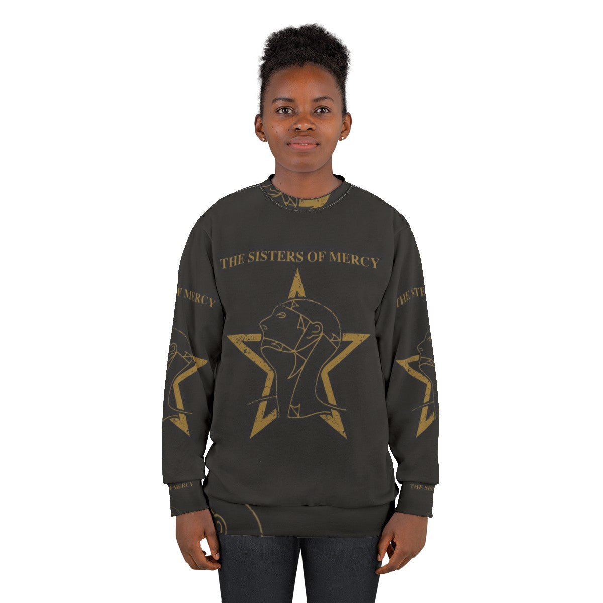 Post Punk Music Sweatshirt with Alternative Rock and New Wave Inspired Design - women