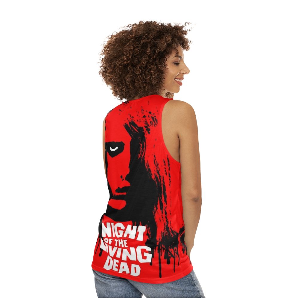 Night of the Living Dead horror zombie unisex tank top - women back