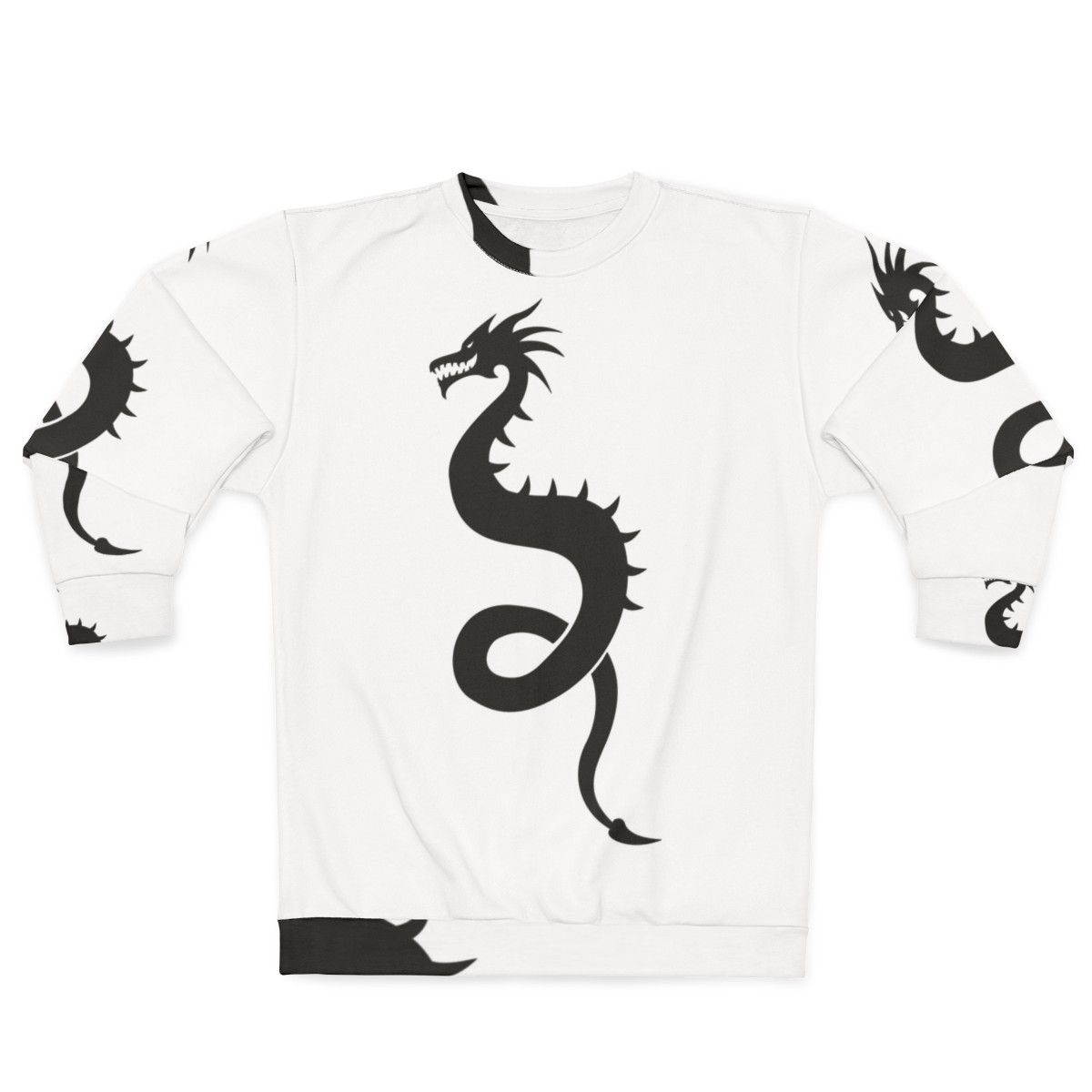 Legendary animals dragon silhouette cool sweatshirt