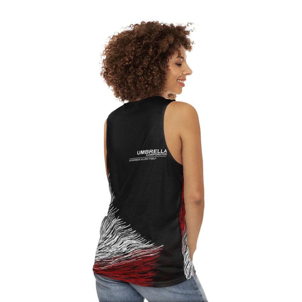 Unisex Umbrella Corporation Tank Top - women back