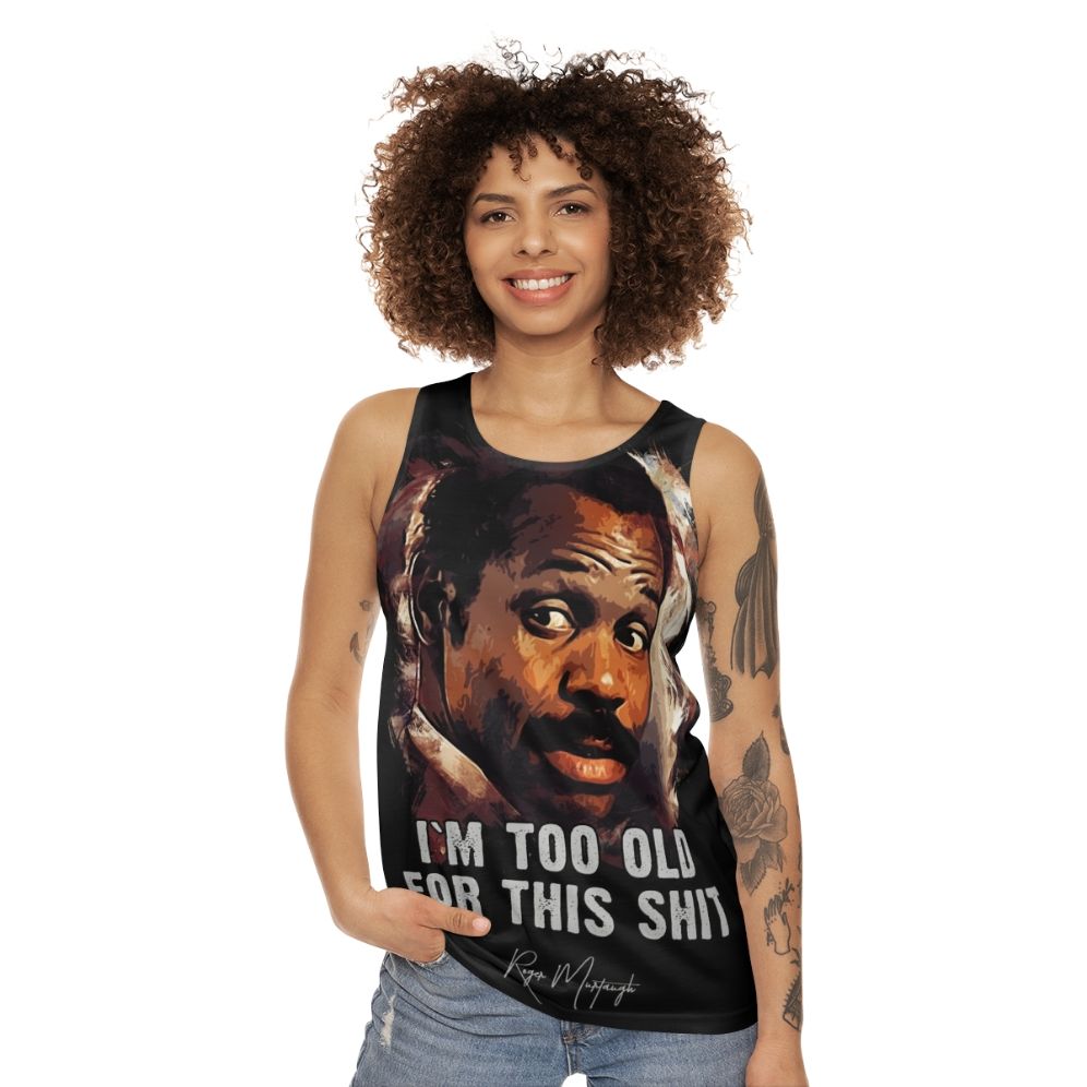 Danny Glover as Roger Murtaugh unisex movie tank top - women