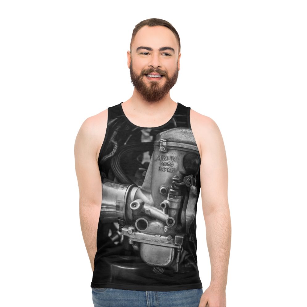 Carbs Are Good Unisex Motorcycle Tank Top - men