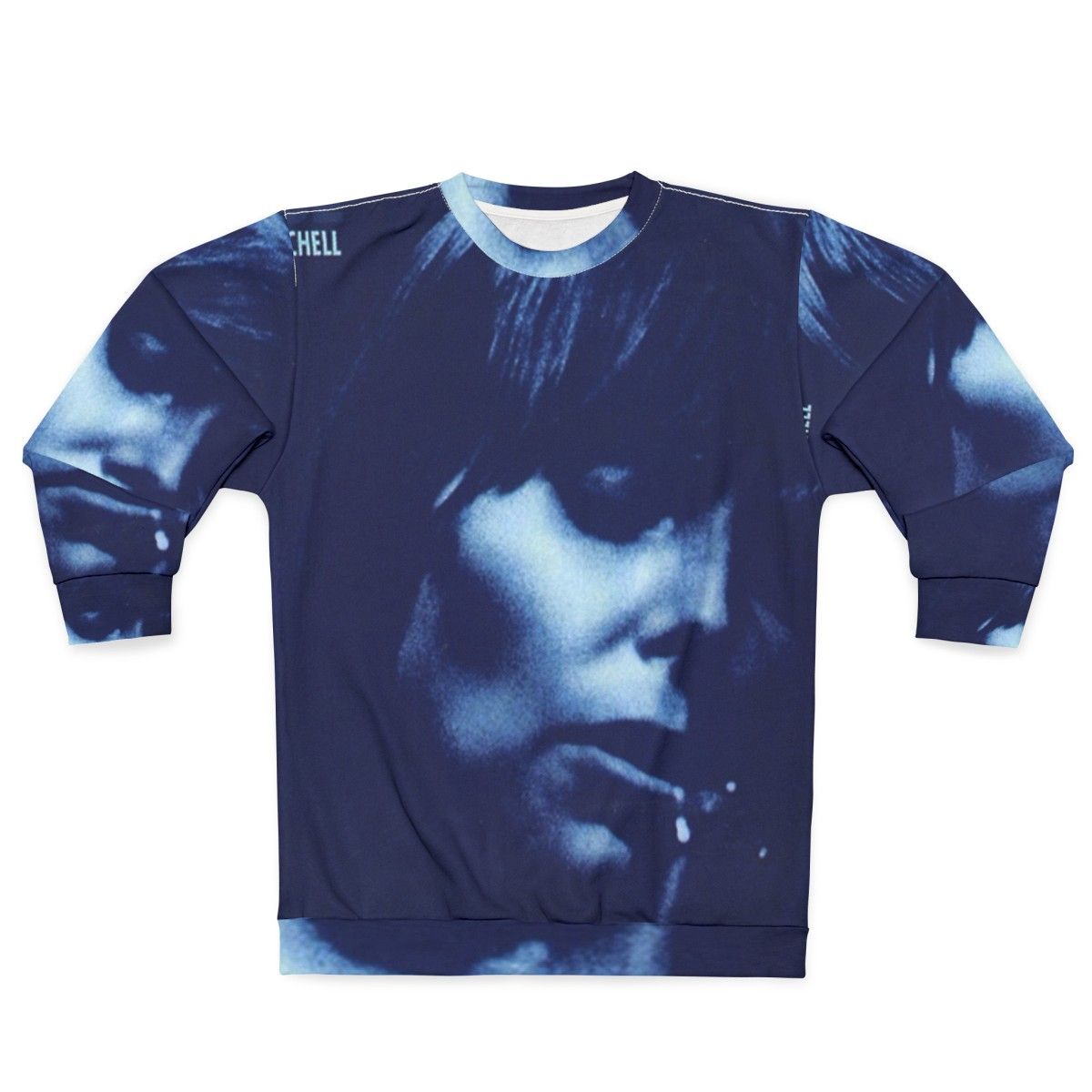 Joni Mitchell Blue Sweatshirt - Vintage Folk Music Legend