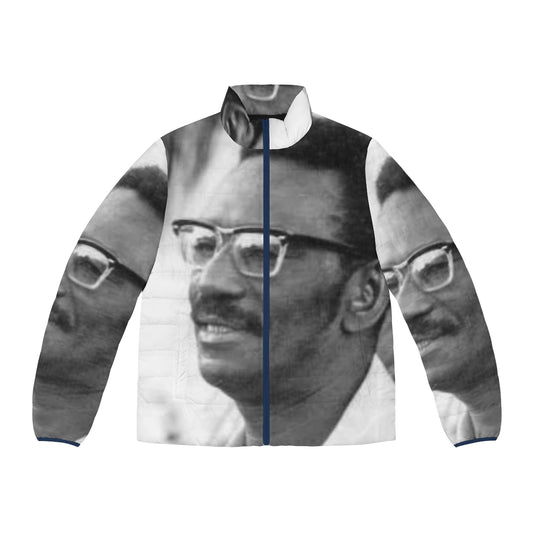 Cheikh Anta Diop puffer jacket showcasing black history and culture