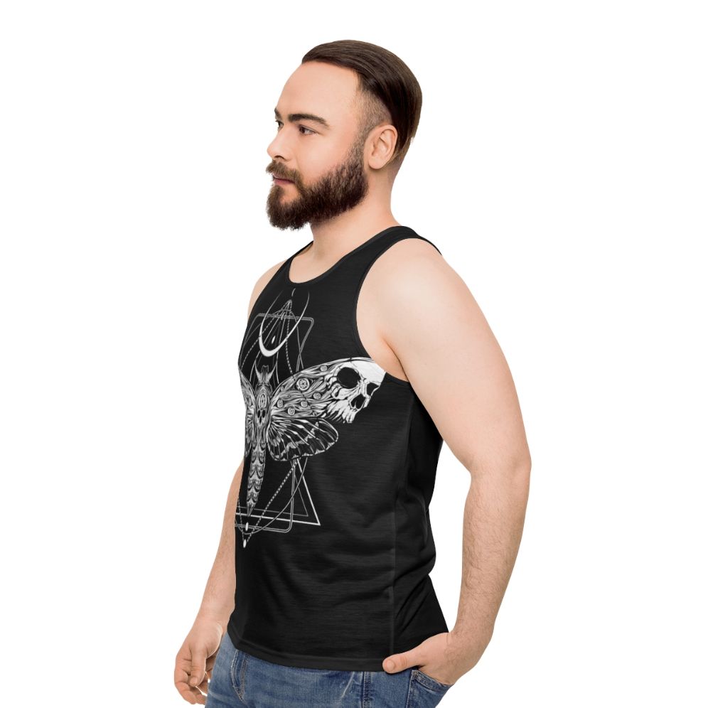 Surreal death moth unisex tank top - men side