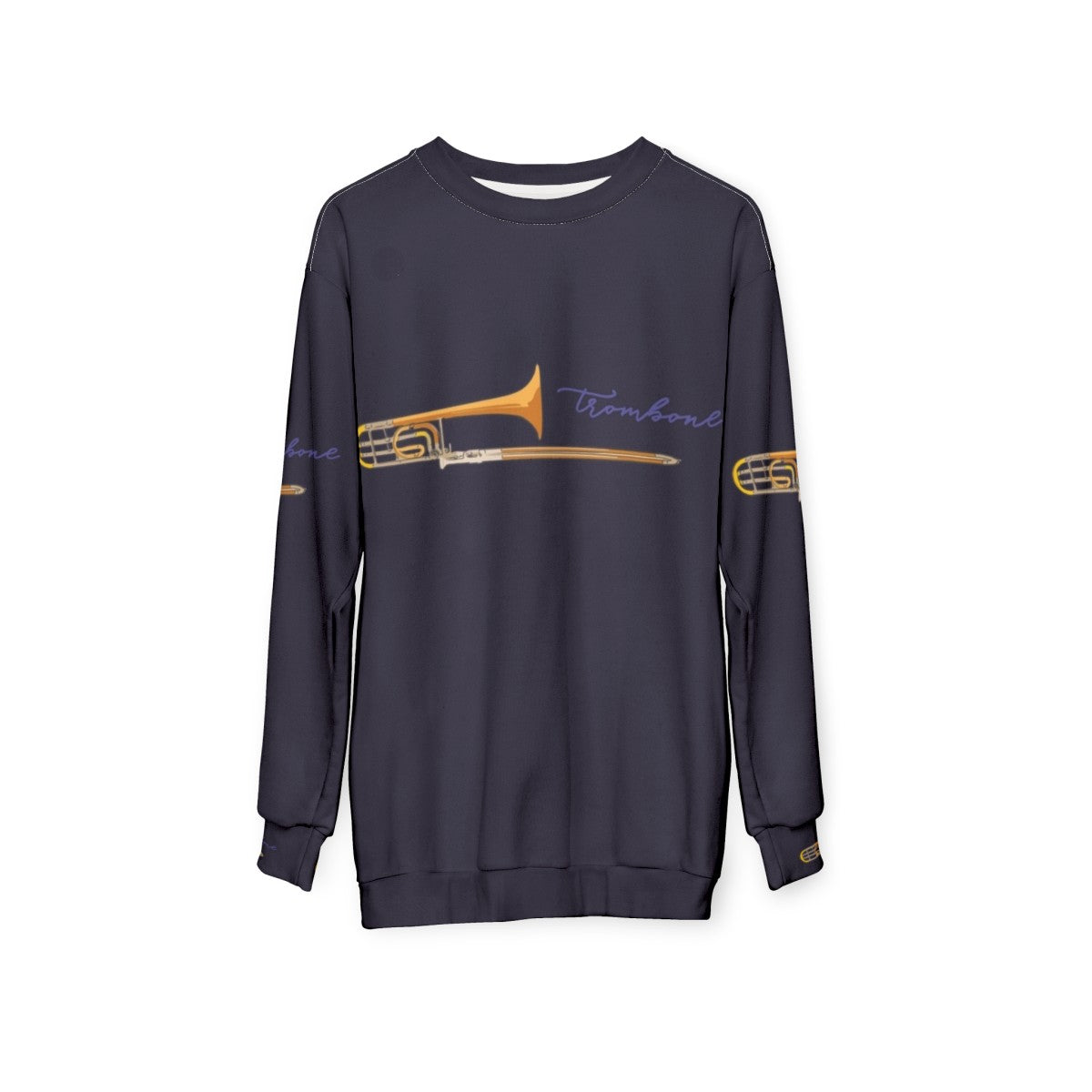 Trombone Sweatshirt for Passionate Musicians - hanging