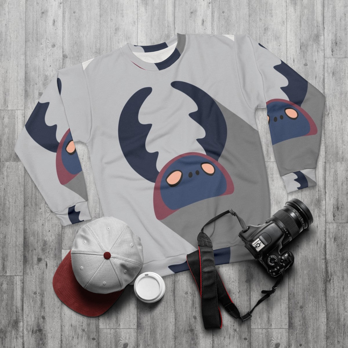 Hollow Knight Dung Defender Flat Icon Sweatshirt - flat lay