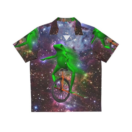 Dat Boi Meme Hawaiian Shirt with Outer Space Design