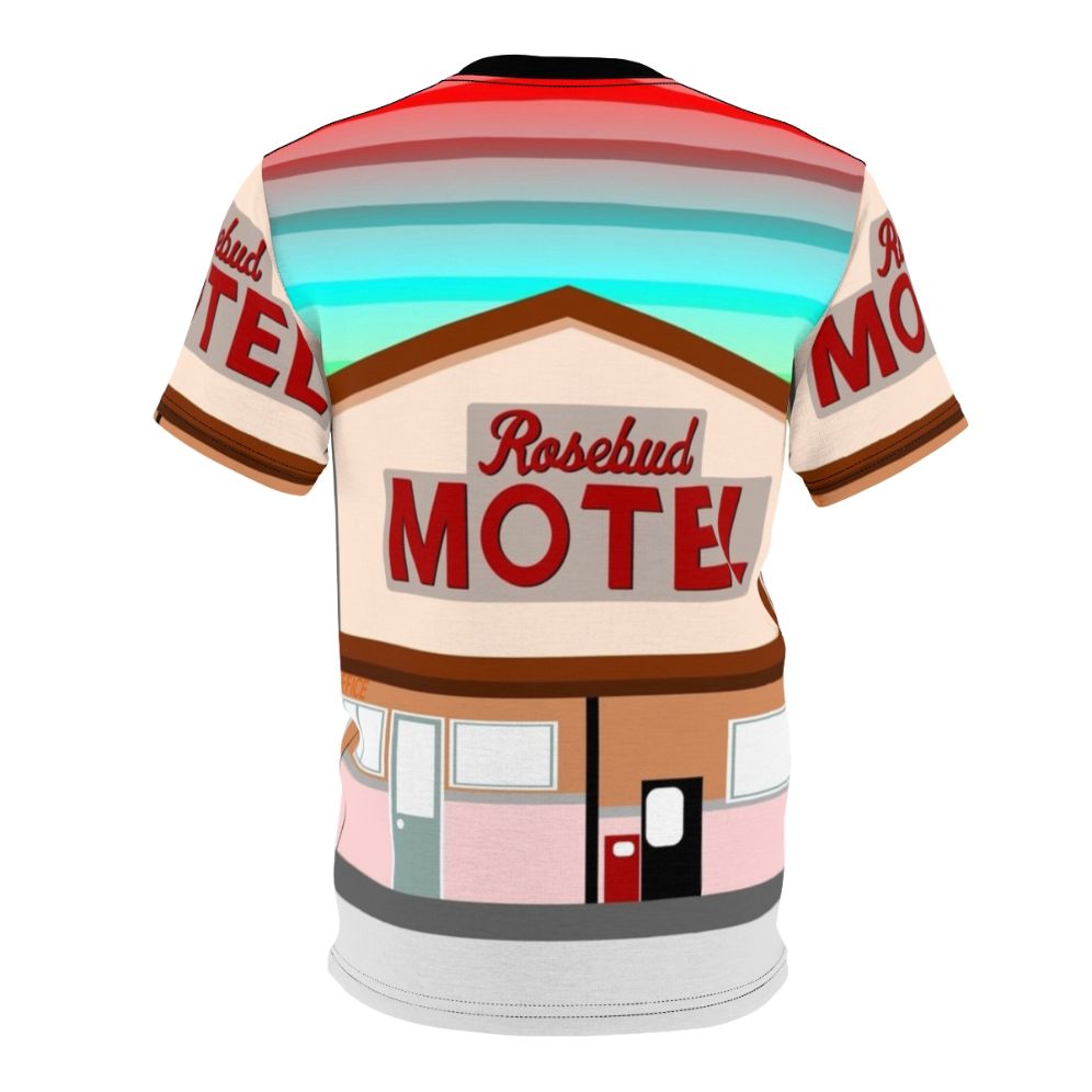 Vintage-style t-shirt inspired by the Rosebud Motel from the TV show Schitt's Creek - Back