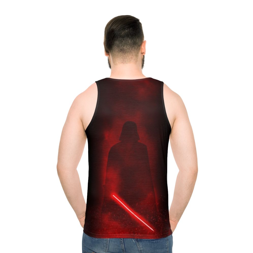 Minimalist Vader Unisex Tank Top - men back