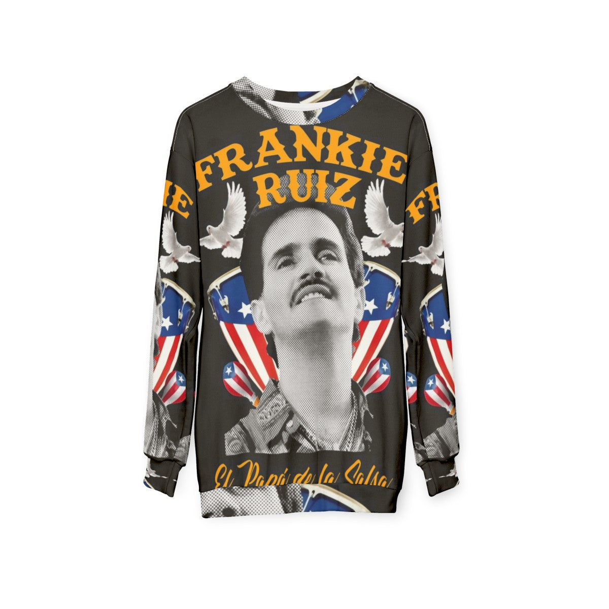 Frankie Ruiz Salsa Music Sweatshirt - hanging