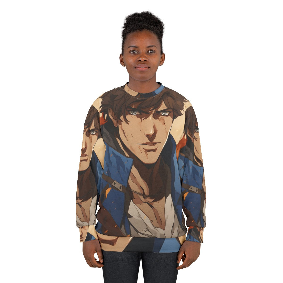 Castlevania Richter Belmont Netflix Sweatshirt - Symphony of the Night Fanart - women