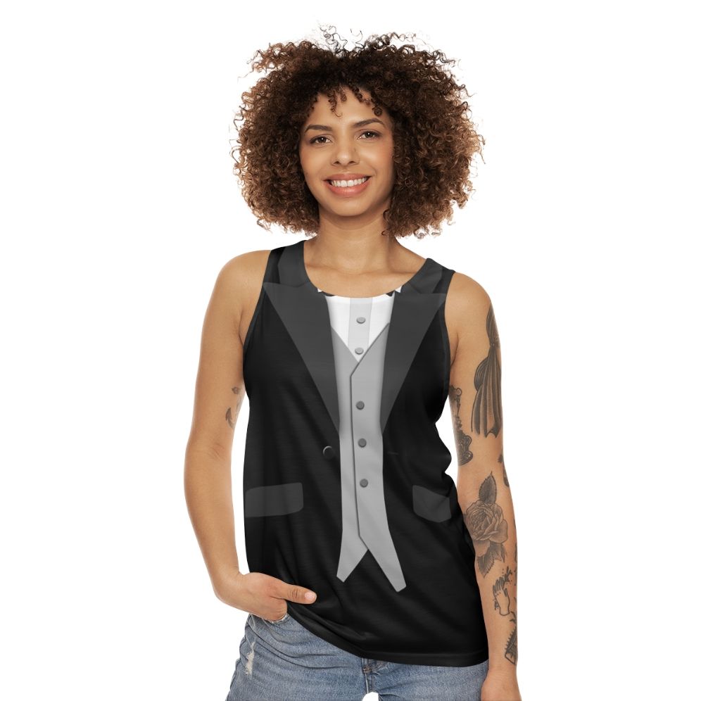 Unisex Tuxedo Tank Top - women