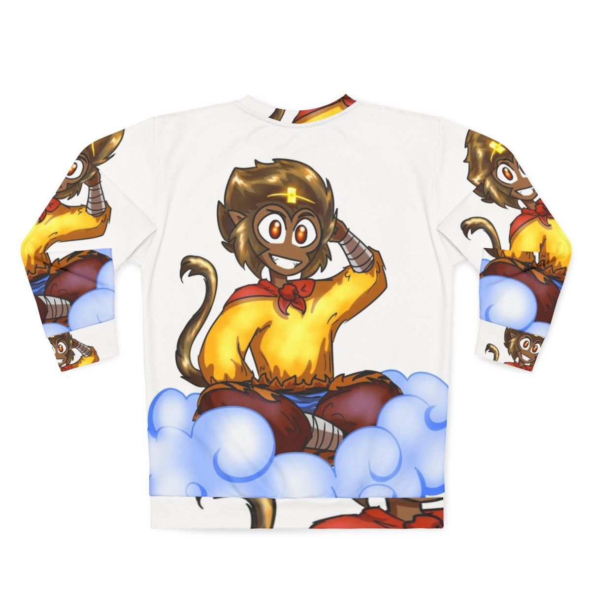 Monkey King Sweatshirt featuring the legendary Sun Wukong - Back