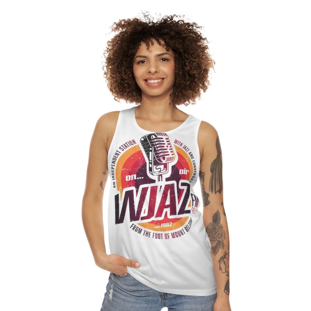 Vintage Radio Design WJAZ Unisex Tank Top - women